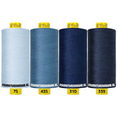 Naaigaren Set - Gütermann Mara 4x 1000m - jeans blauw naaigaren set MARA - SET - BLAUW - 75.435.310.339